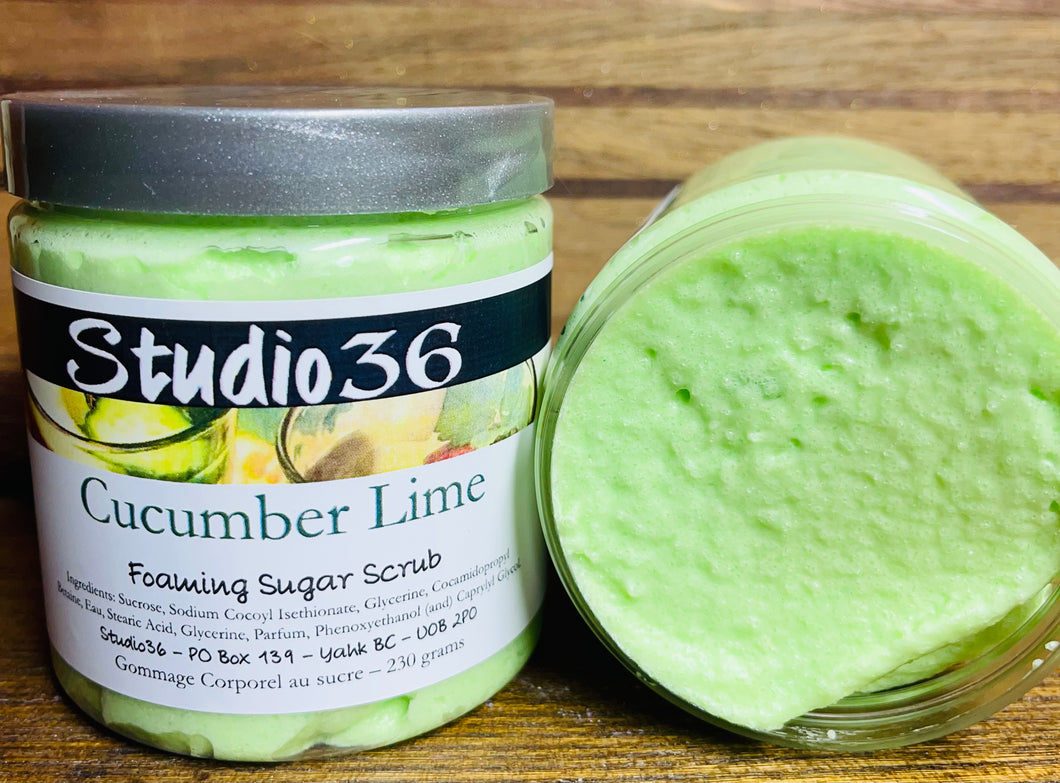 Cucumber Lime Foaming Sugar Scrub